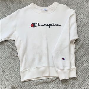 white champion crew neck